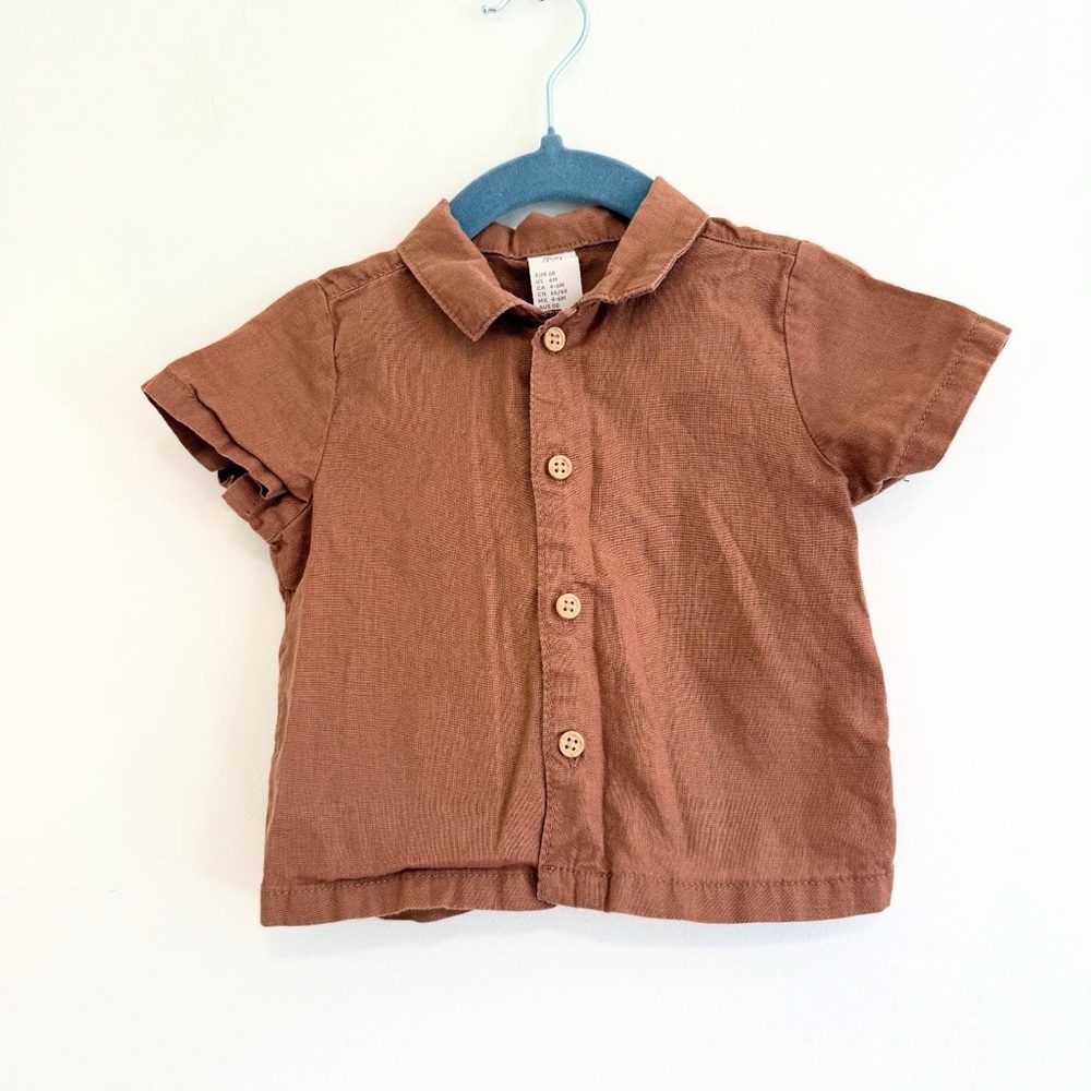 H&M button down shirt 4-6 months